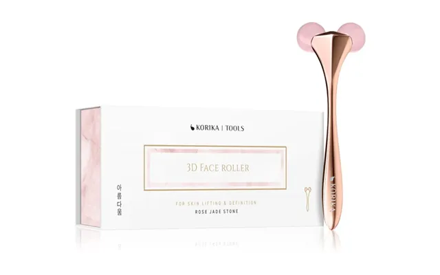 Korika Tools 3d Rose Jade Stone Facial Massage Roller