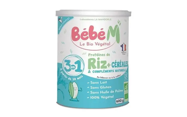 La Mandorle Baby M Rice Proteins Cereals And Organic Natural Supplements From 10 Months 600g