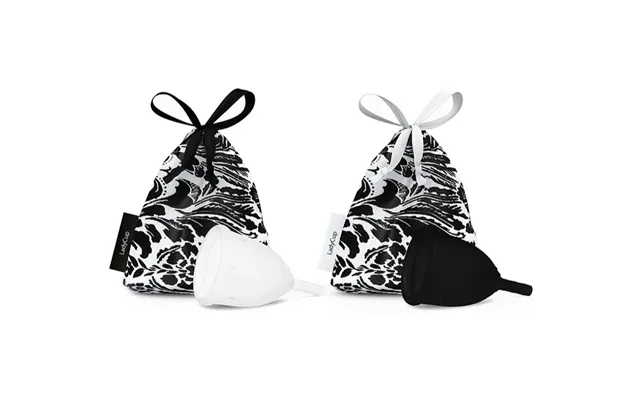 Ladycup Double Pack Day And Night S Menstrual Cup Black And White 21 product image