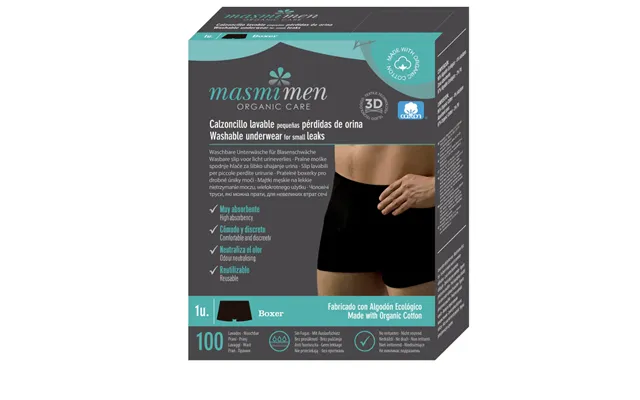 Masmi Men's Incontinence Boxer Shorts - L