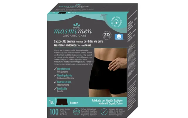 Masmi Men's Incontinence Boxer Shorts - M