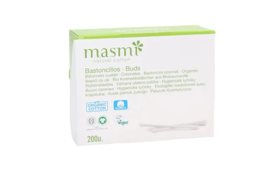 Masmi Organic Cotton Buds - 200 Pieces