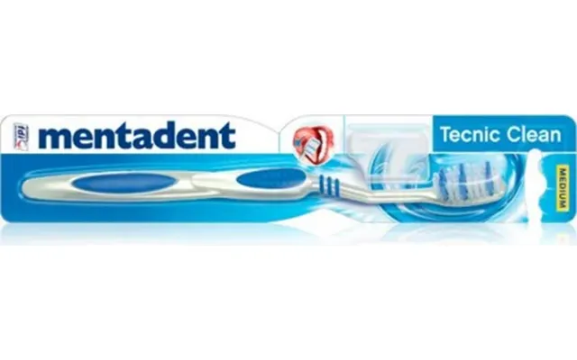 Mentadent Tecnic Toothbrush Clean Medium With Head Cover