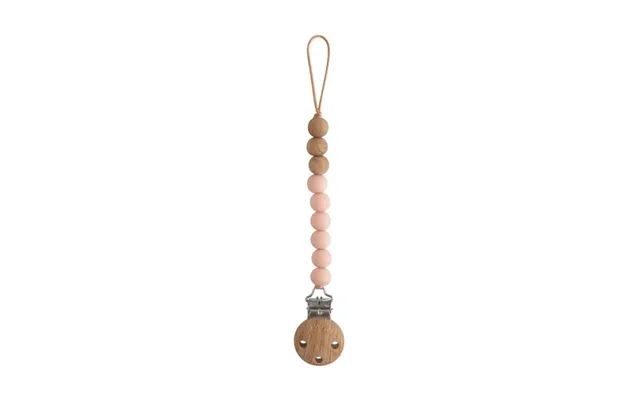 Mushie Eva Pacifier Clip Blush product image