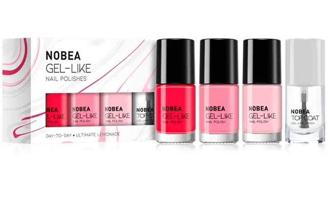 Nobea Day-to-day Deep Dream Ultimate Lemonade Nail Polish Set Pink Red