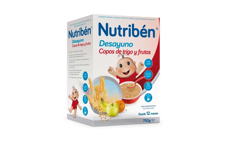 Nutribén Breakfast Flakes Wheat Fruit 750g