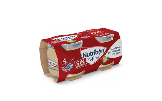 Nutribén Jarred Vegetable Stew With Beef 2 Packs Of 120g