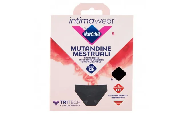 Nuvenia Intimate Wear By Nuvenia Menstrual Panties S Black