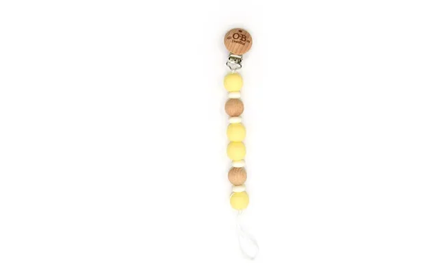 O.b Designs Dummy Pacifier Clip Lemon product image