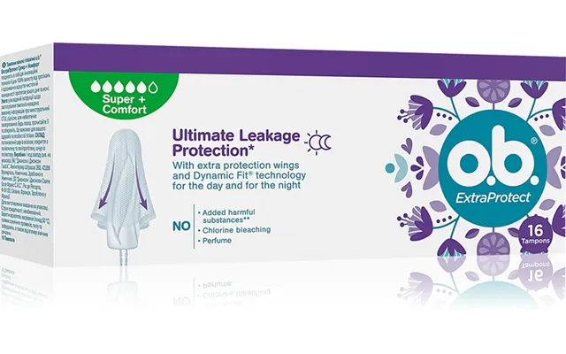 O.b. Extra Protect Super Comfort Tampons 16 Pieces product image