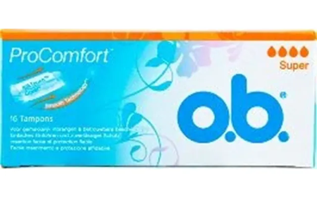 O.b. Procomfort Super Intense Flows 16 Internal Tampons product image
