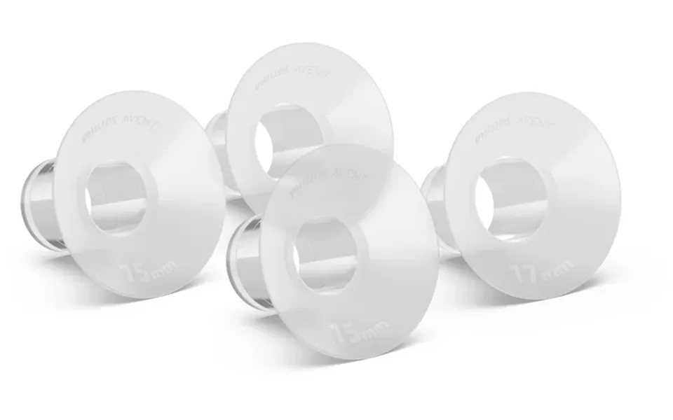 Philips Avent Hands-free Premium Plus Scf554 11 Accessori For Nipples 15mm 17mm 4 Pieces
