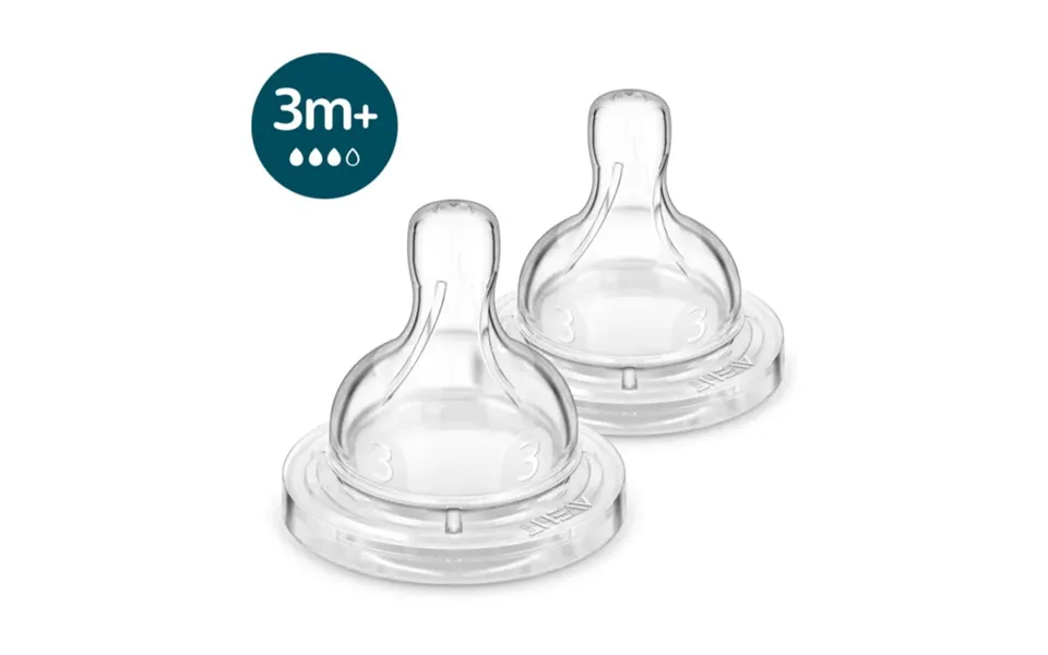 Philips Avent Scy763 02 Anti-colic Bottle Teat 3 Months Medium Flow 2 Pieces