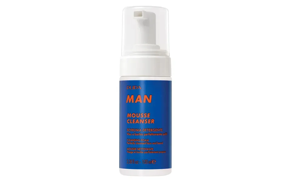 Pupa Man Cleansing Mousse - Perfectly Clean Face And Beard 100 Ml