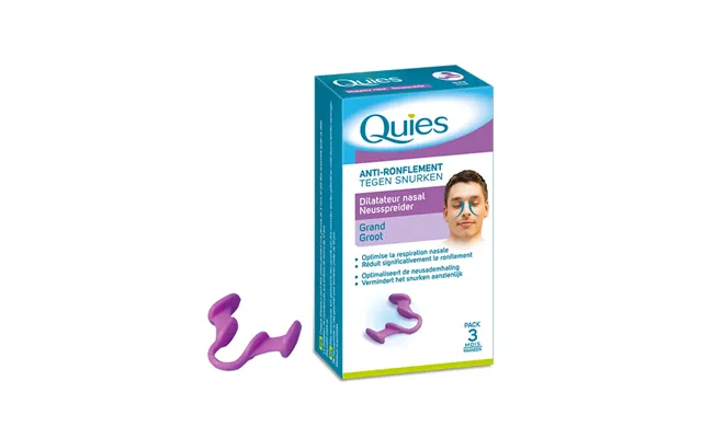 Quies Anti Snoring Nasal Dilator Large Pack 3 Months