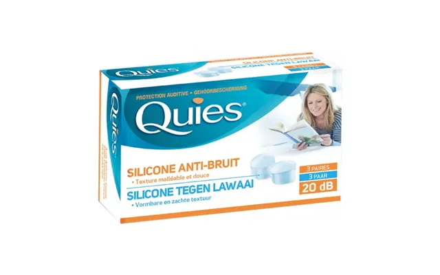 Quies Protection Auditive - Silicone Anti-bruit 3 Pairs