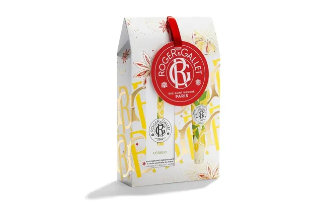 Roger & Gallet Cédrat Beneficial Christmas Gift Set 30 Ml Of Perfumed Water 30 Ml Of Hand Cream