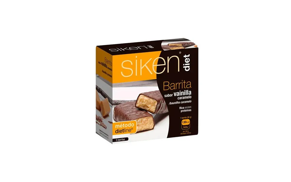 Siken Vanilla And Caramel Energy Bars 5 Pieces