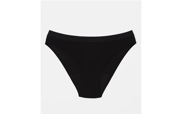 Snuggs Brief Medium Black Menstrual Panties In Fabric For Medium Menstruation Size L