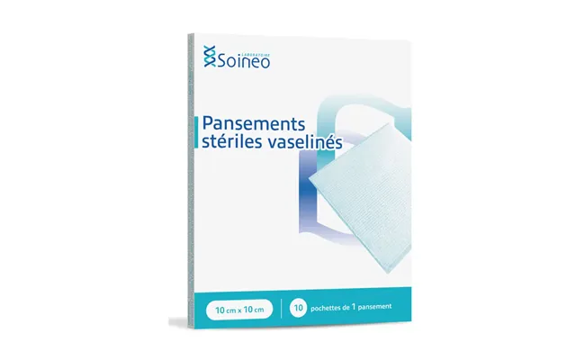Soineo Vaseline Sterile Plasters 10x10cm X10 product image