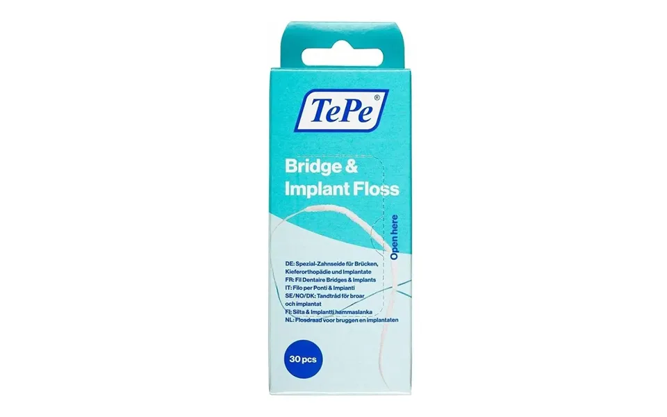 Tepe Dental Floss Bridge And Implants Floss 30 Units