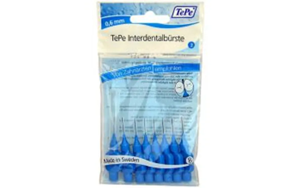Tepe Interdental Brush Normal 0.6 Mm Blue 8 Pcs