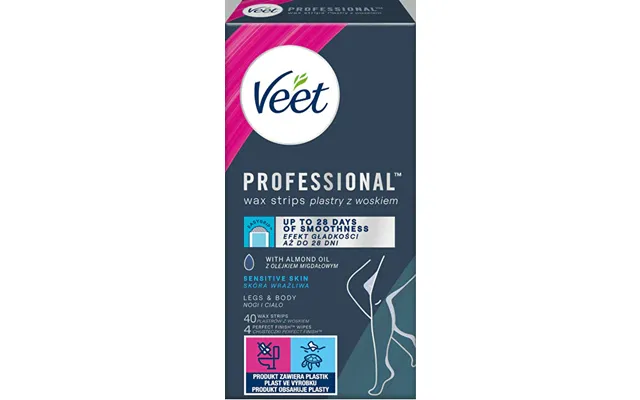 Veet Professional Hair Removal Strips For Sensitive Skin - 40 Pieces product image