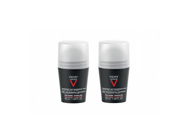 Vichy Men's Deodorant Antiperspirant 48h Sensitive Skin Biglia 2x50ml