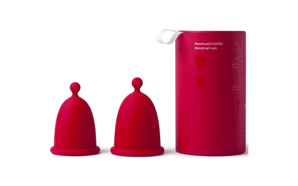 Whoop De Doo Duo Pack Red Menstrual Cup 2 Pieces