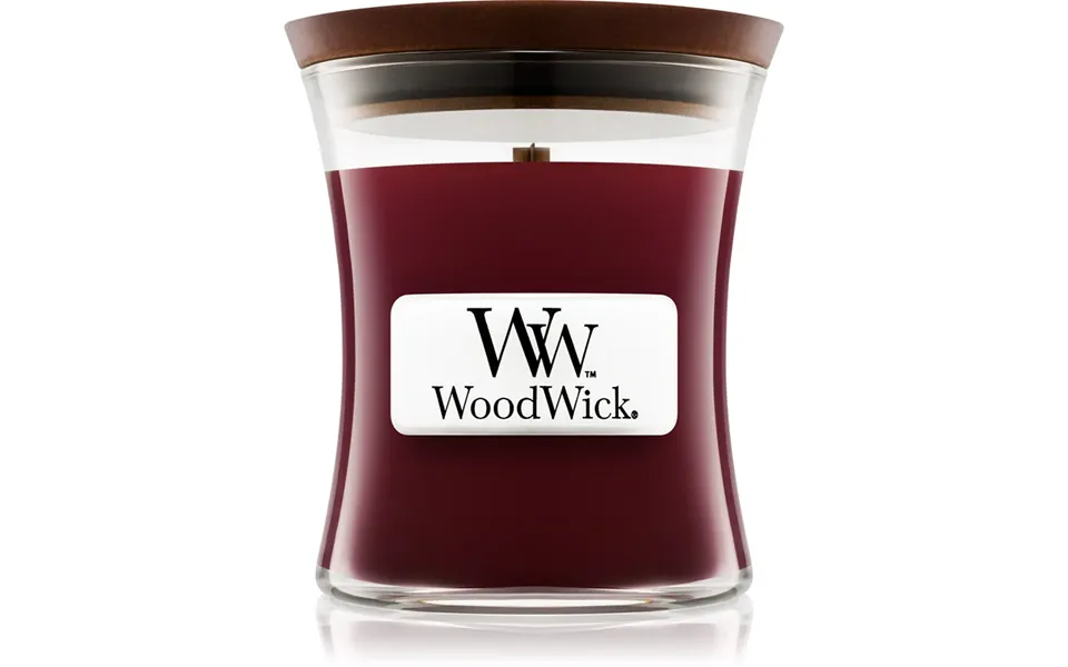 Woodwick Black Cherry Scented Candle With Wooden Wick With Wooden Wick 85 G