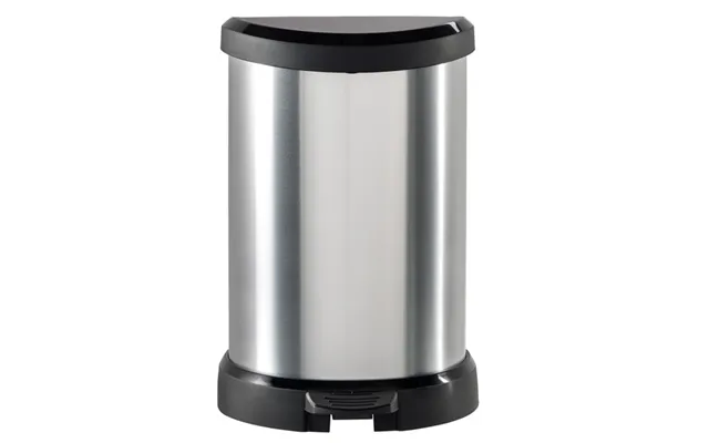 Curver Deco Black & Silver Small Pedal Bin - 20 Litre product image