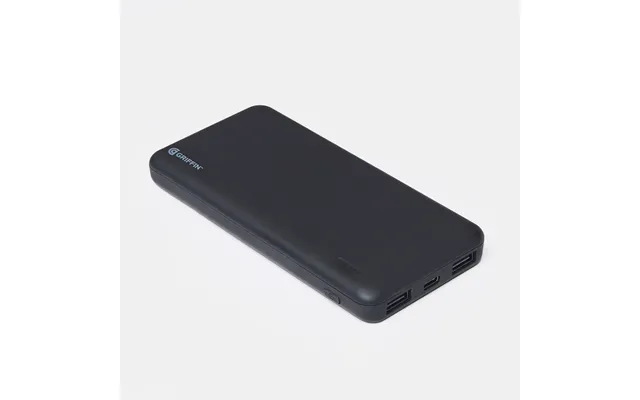 Flat Light Up Power Bank, 8000 Mah - Black