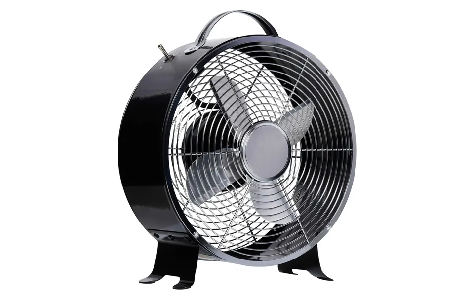 Homcom 26cm Metal Desk Fan - Black
