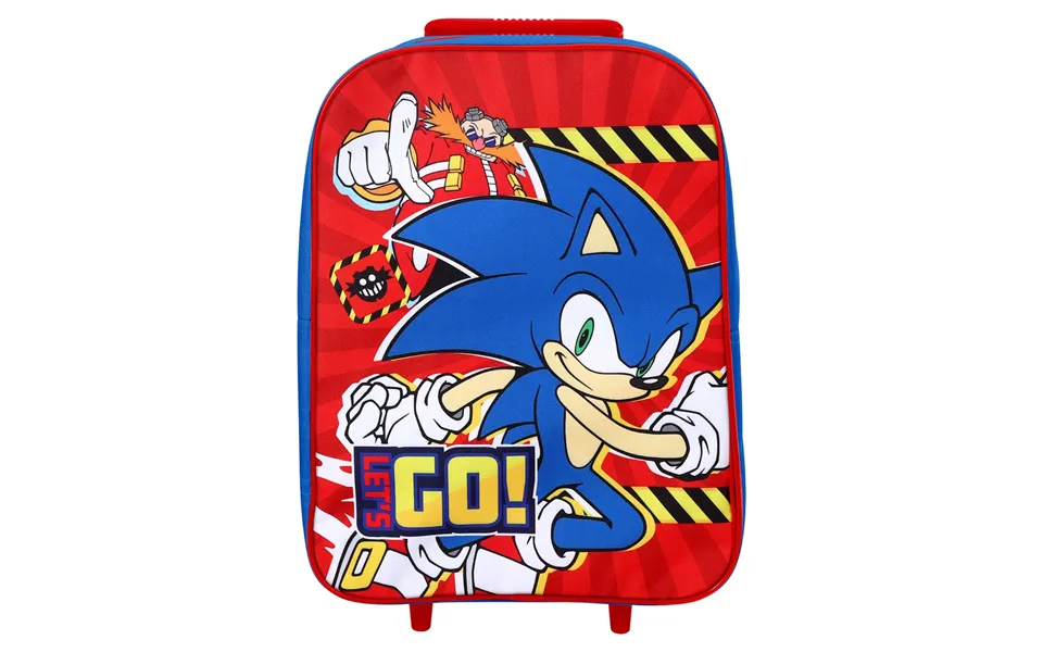 Kids 2 Wheel Sonic Trolley Bag - Red
