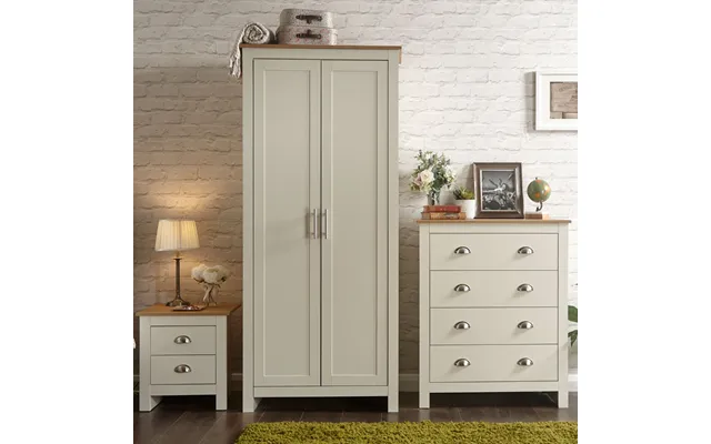 Lancaster 3 Piece Bedroom Furniture Set - Cream