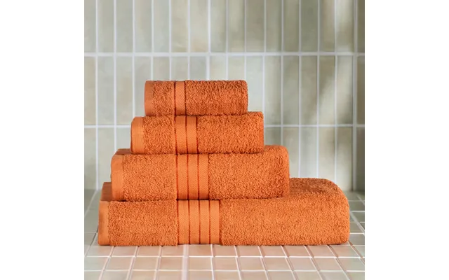 Ohs 100% Cotton Bath Sheet, Burnt Orange - 1pc