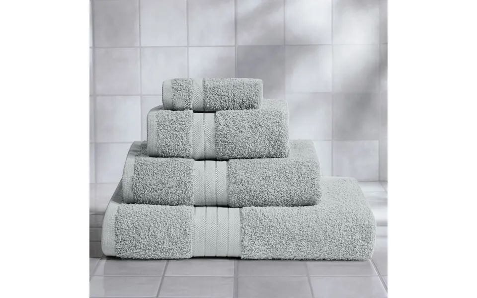 Ohs 100% Cotton Flannel Face Cloth, Silver Grey - 1pc