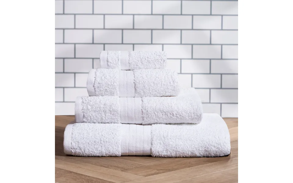 Ohs 100% Cotton Hand Towel, White - 1pc