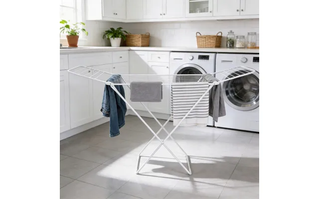 Ohs 18m Stainless Steel Foldable Drying Airer - White product image