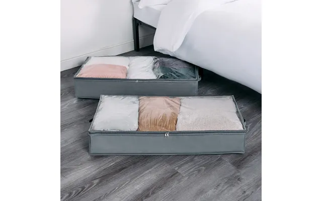 Ohs 2 Pack 90l Underbed Storage Bag - Charcoal