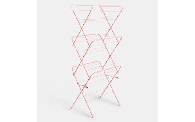 Ohs 3 Tier Foldable 15m Clothes Airer - Pink product image