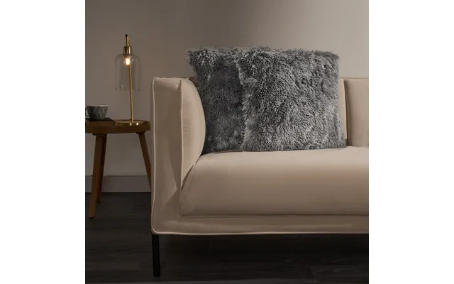 Ohs 4 Pack Fluffy Cushion Covers - Silver Grey