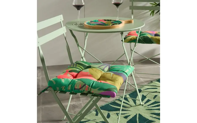 Ohs 4 Pack Indoor Outdoor Palm Print Seat Pads - Green product image