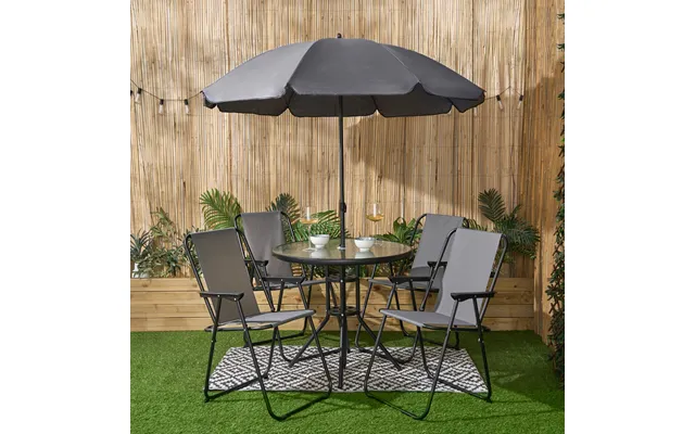Ohs 6-piece Patio Set - Charcoal product image