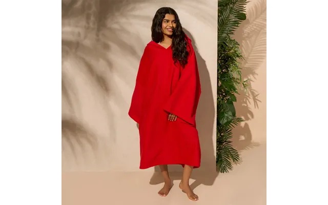 Ohs Adult Towel Poncho - Red product image
