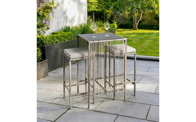 Ohs Amalfi Bar Stool & Table Set - Grey