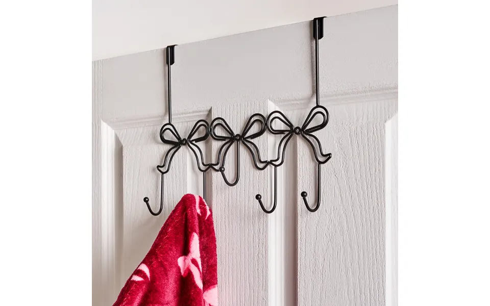 Ohs Bow Metal Over Door Hook - Black