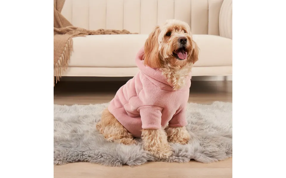 Ohs Dog Hoodie Blanket, Blush - Medium
