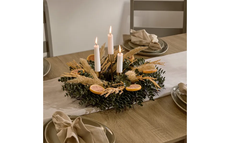 Ohs Dried Orange Wreath - Green