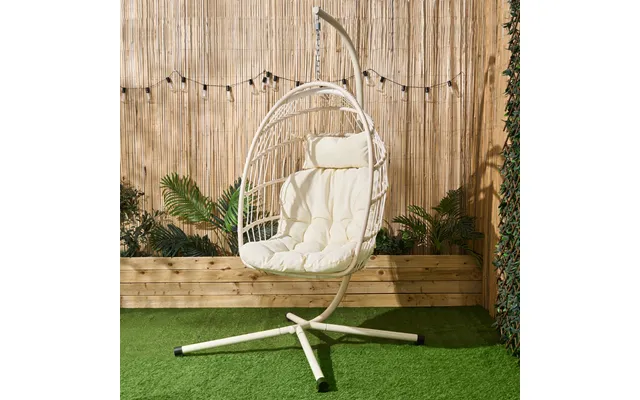 Ohs Foldable Hanging Egg Chair - Cream